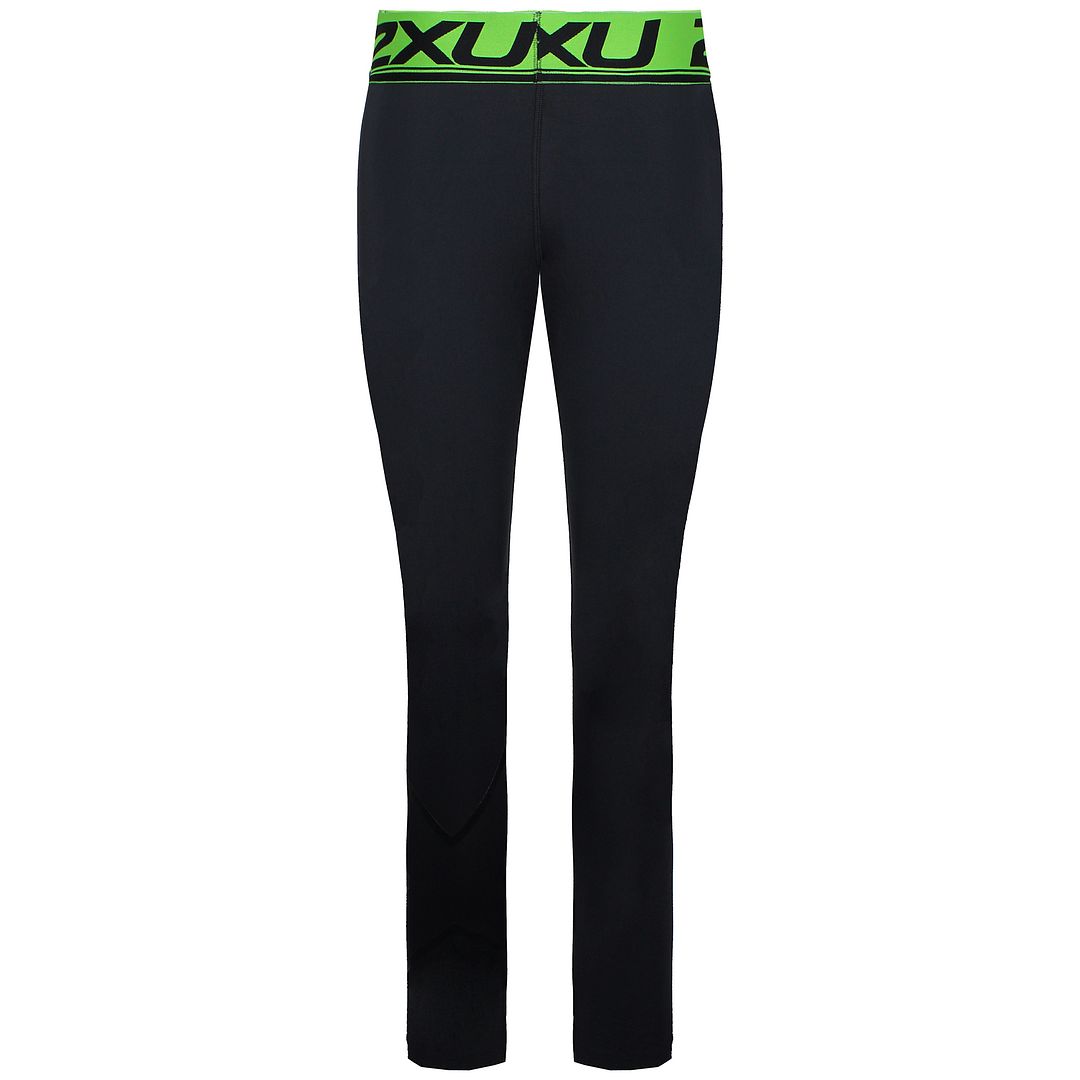 2XU Black Green Compression Tights for Women