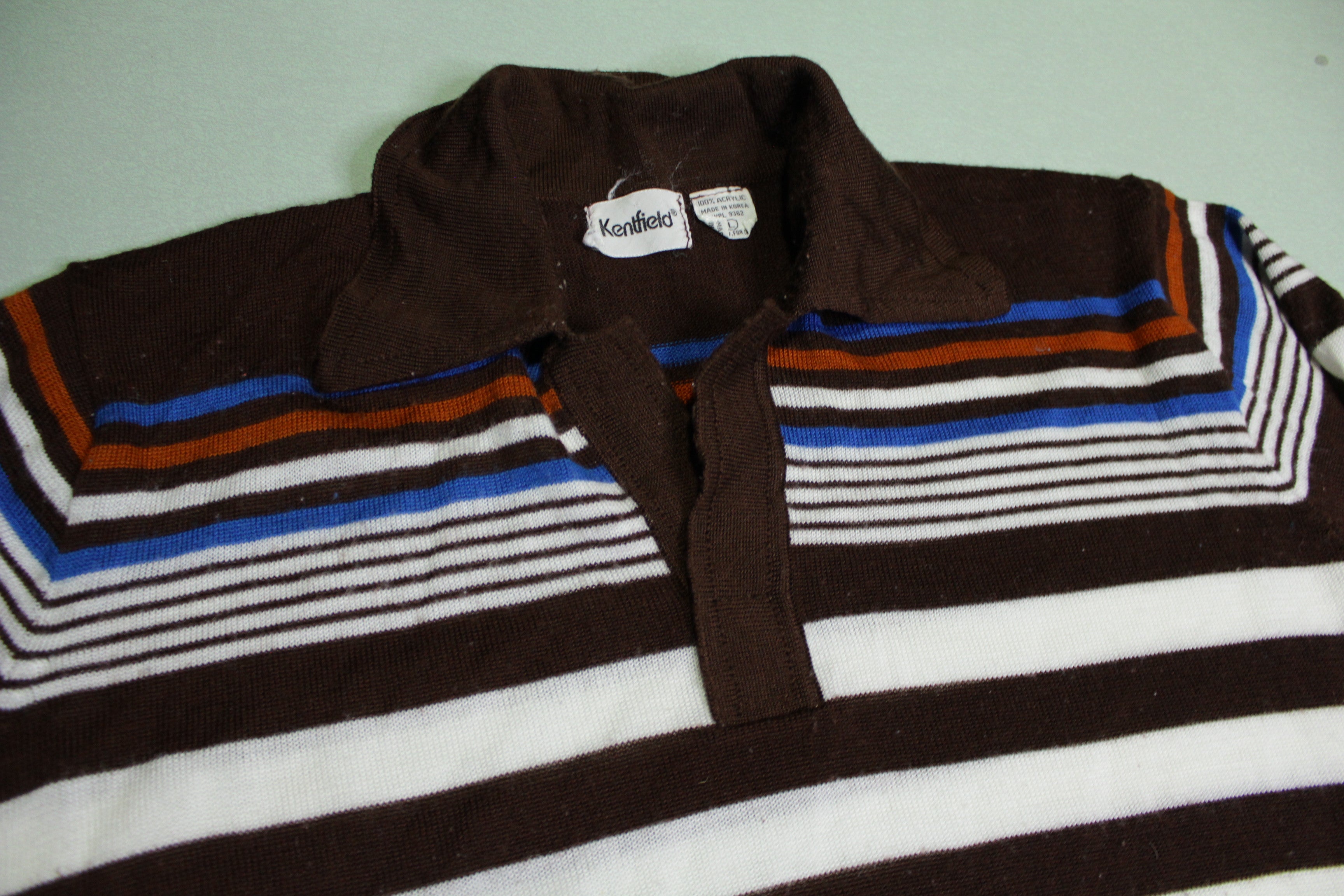 80's Striped Polo Fireplace Sweater - Kentfield Vintage (Fall/Winter/Christmas)