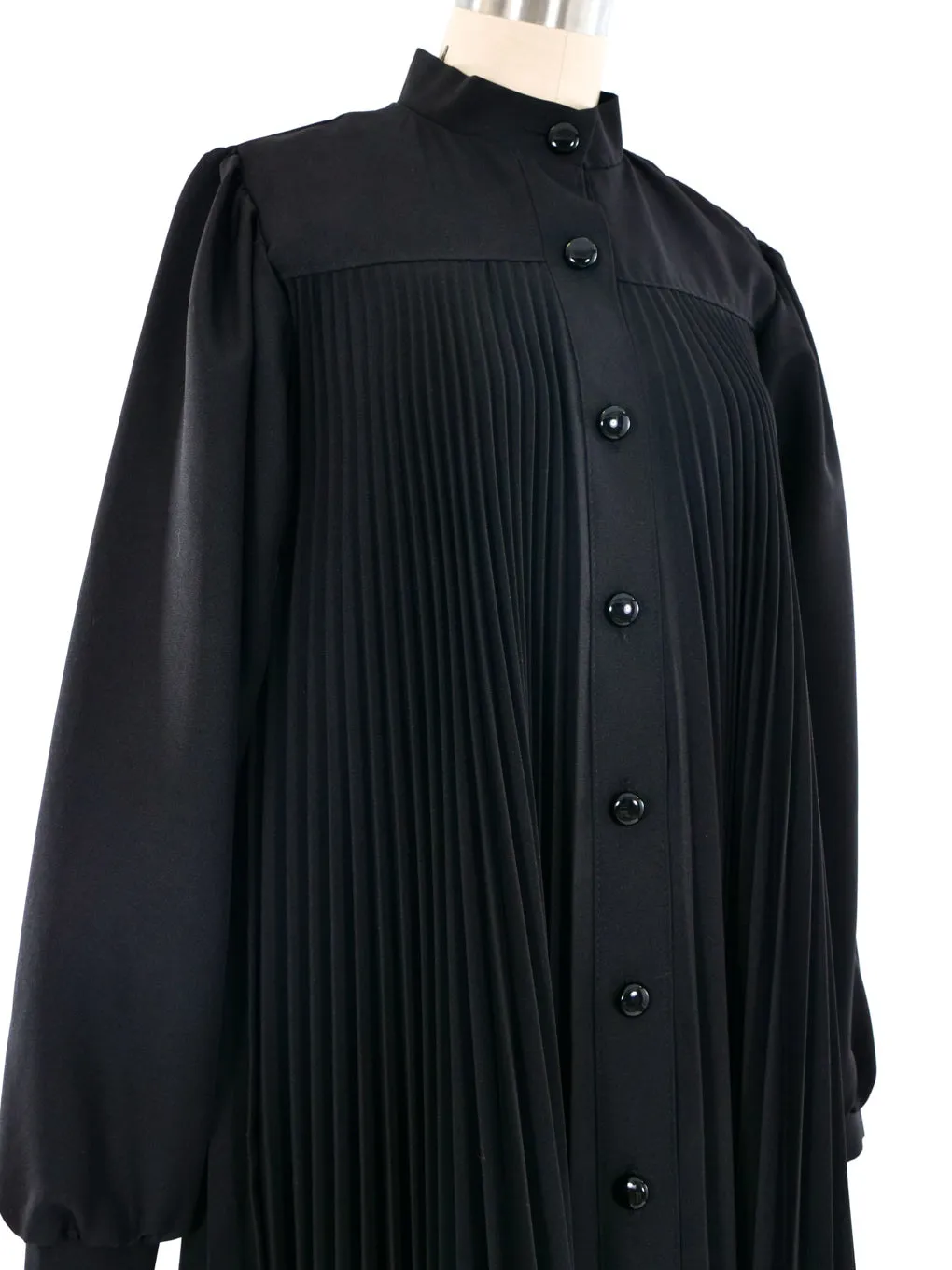 Accordion Pleated Swing Coat