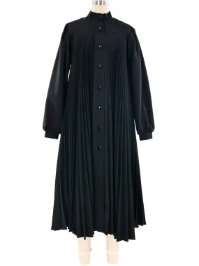 Accordion Pleated Swing Coat