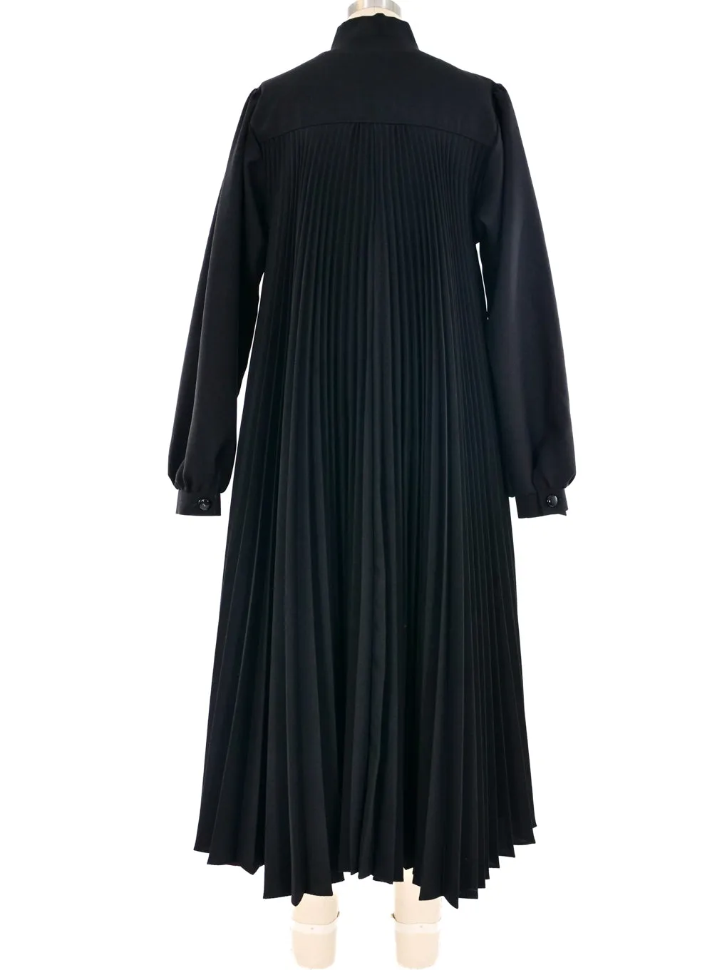 Accordion Pleated Swing Coat