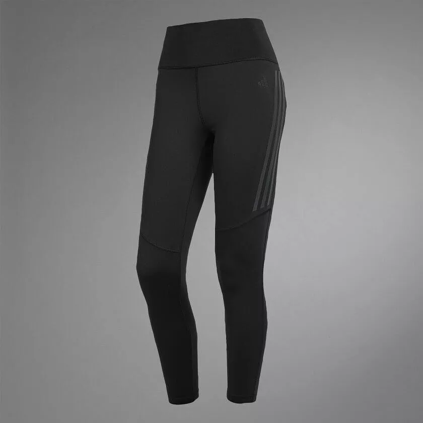 adidas Dailyrun 3-Stripes 7/8 Women's Running Leggings Black AEROREADY Pocket