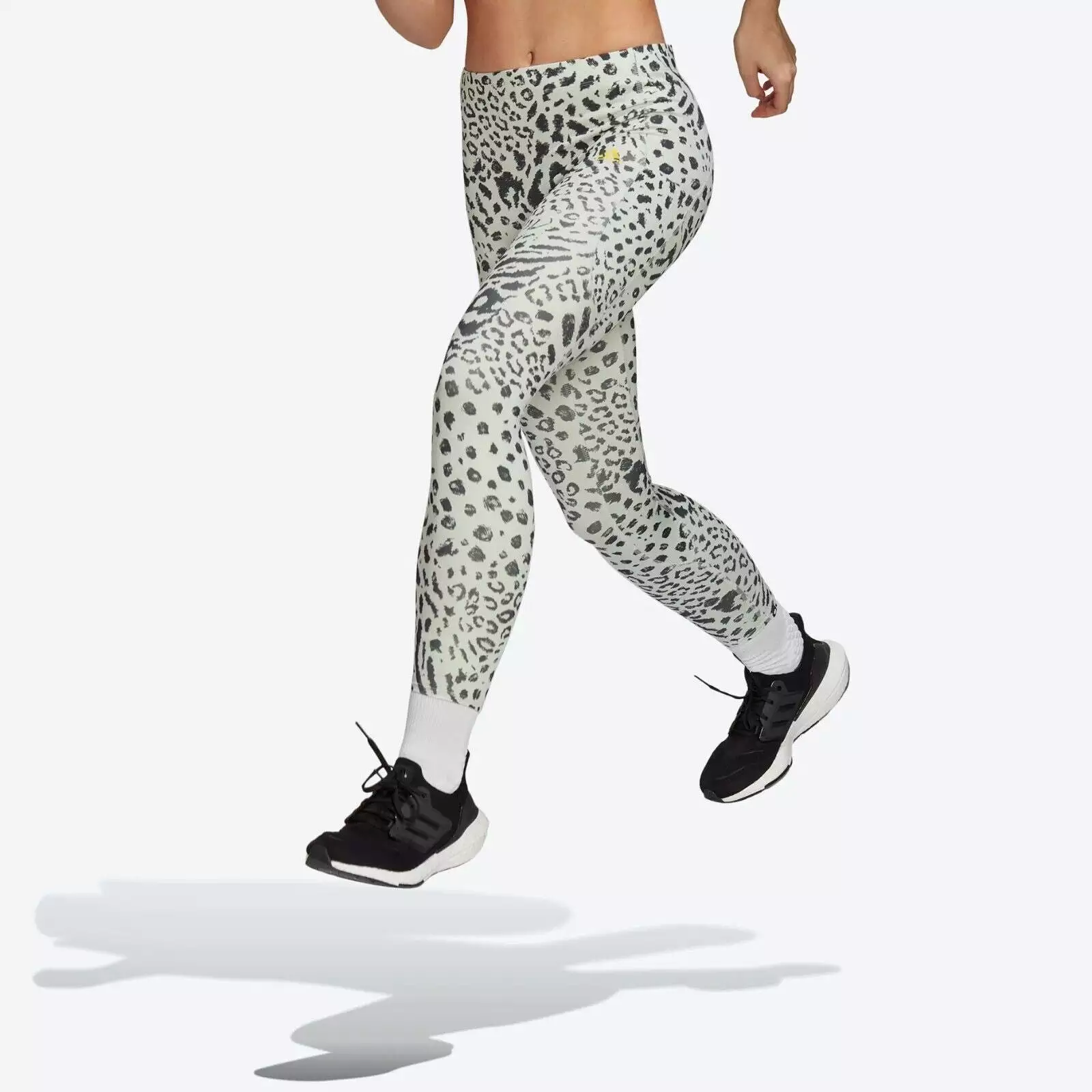 adidas FastImpact Leopard Women's Running Tights - 7/8 Length - Fitness Leggings - Gym