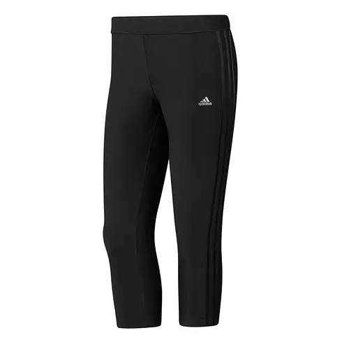 Adidas Women's Black 3/4 Leggings with ClimaCool technology