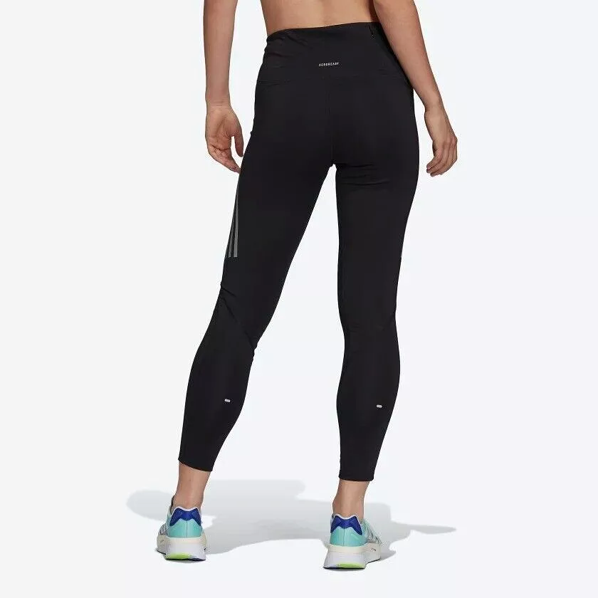 adidas Women's Running Leggings - Own The Run 7/8 - Blue/Black - Fitness