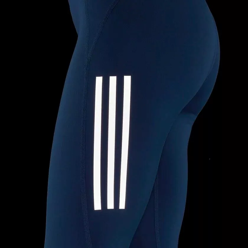 adidas Women's Running Leggings - Own The Run 7/8 - Blue/Black - Fitness