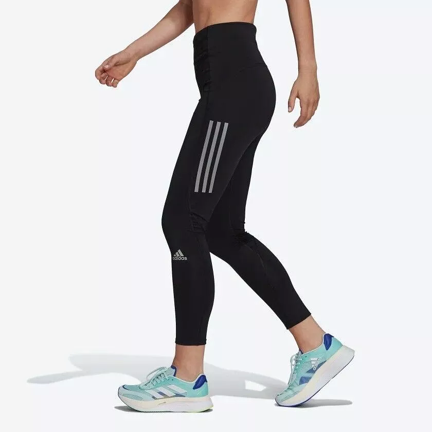 adidas Women's Running Leggings - Own The Run 7/8 - Blue/Black - Fitness