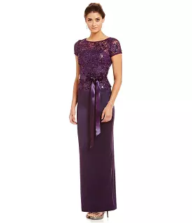 Adrianna Papell - Long Lace Dress 81929760