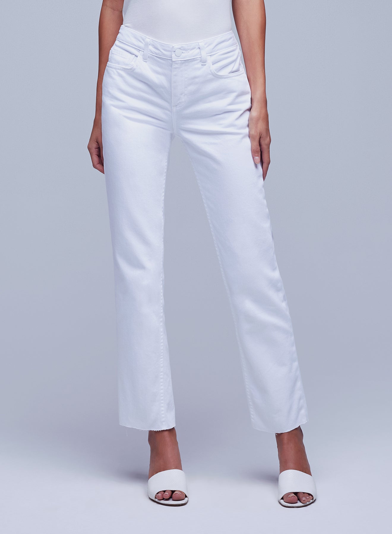 Agency - Milana White Stovepipe Jeans