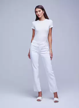 Agency - Milana White Stovepipe Jeans