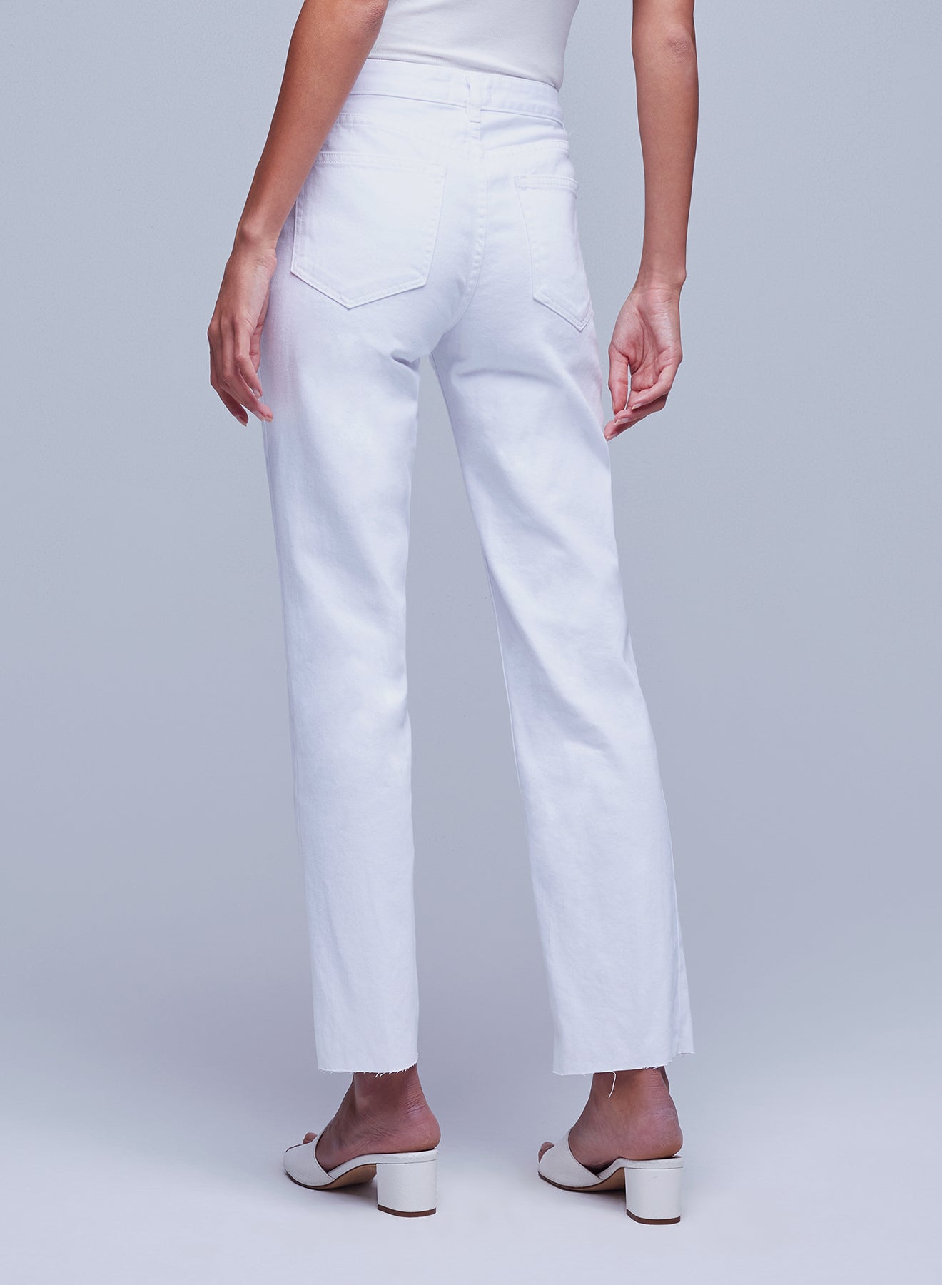 Agency - Milana White Stovepipe Jeans