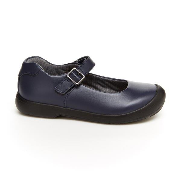 Ainsley Kid's Navy Mary Jane Casual Shoe