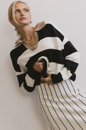 Ivory Striped Akari Sweater