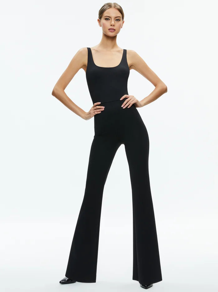 Alice + Olivia black Cortes Catsuit