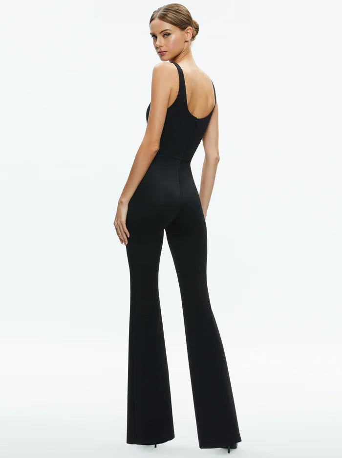 Alice + Olivia black Cortes Catsuit