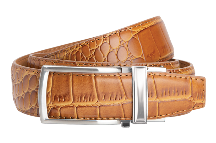 Alligator Tan Version 2 Dress Belt with 1 3/8 inch Strap