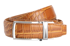 Alligator Tan Version 2 Dress Belt with 1 3/8 inch Strap