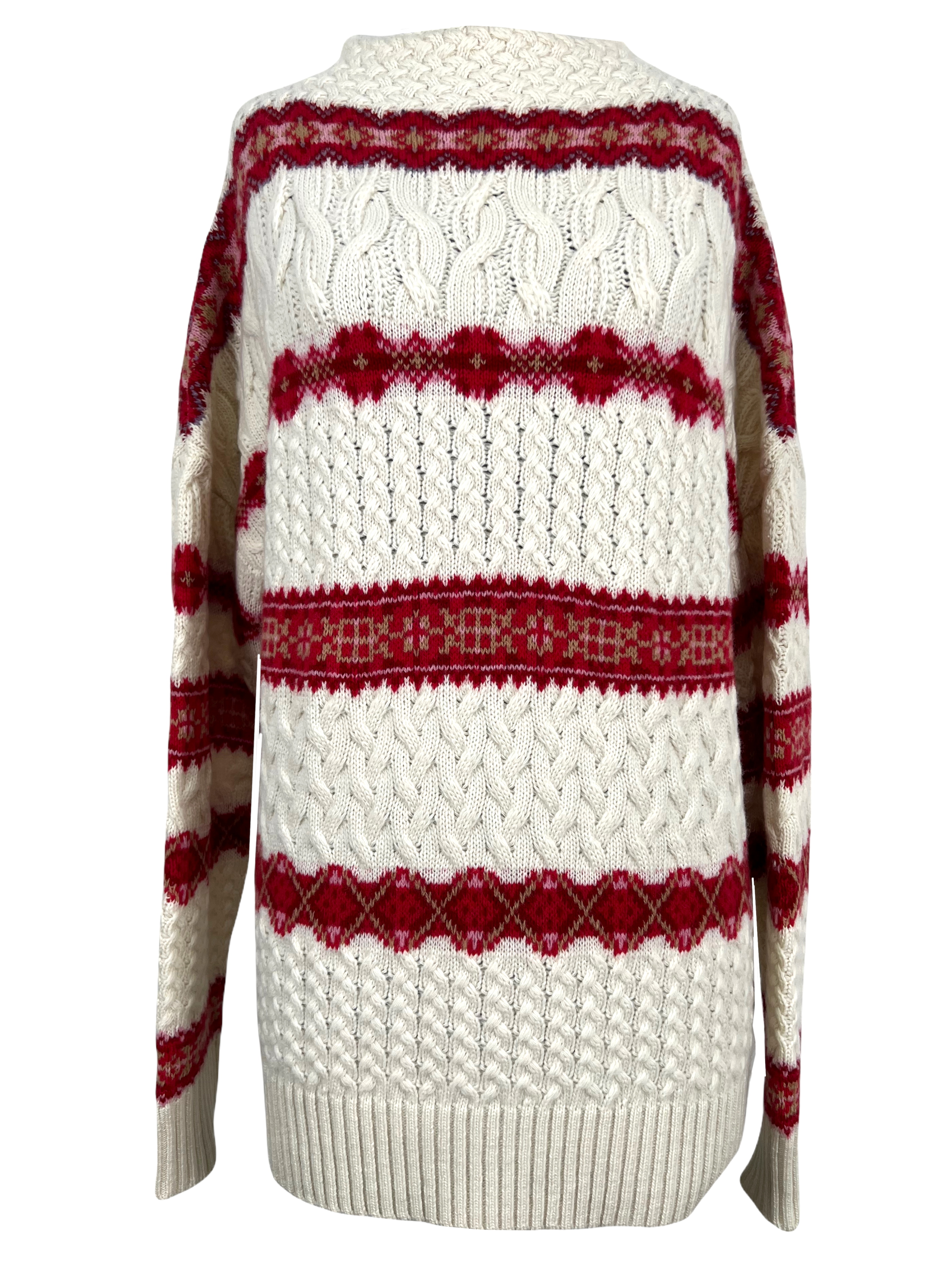 Altuzarra Jac Fair Isle Wool Turtleneck Sweater XS NWT