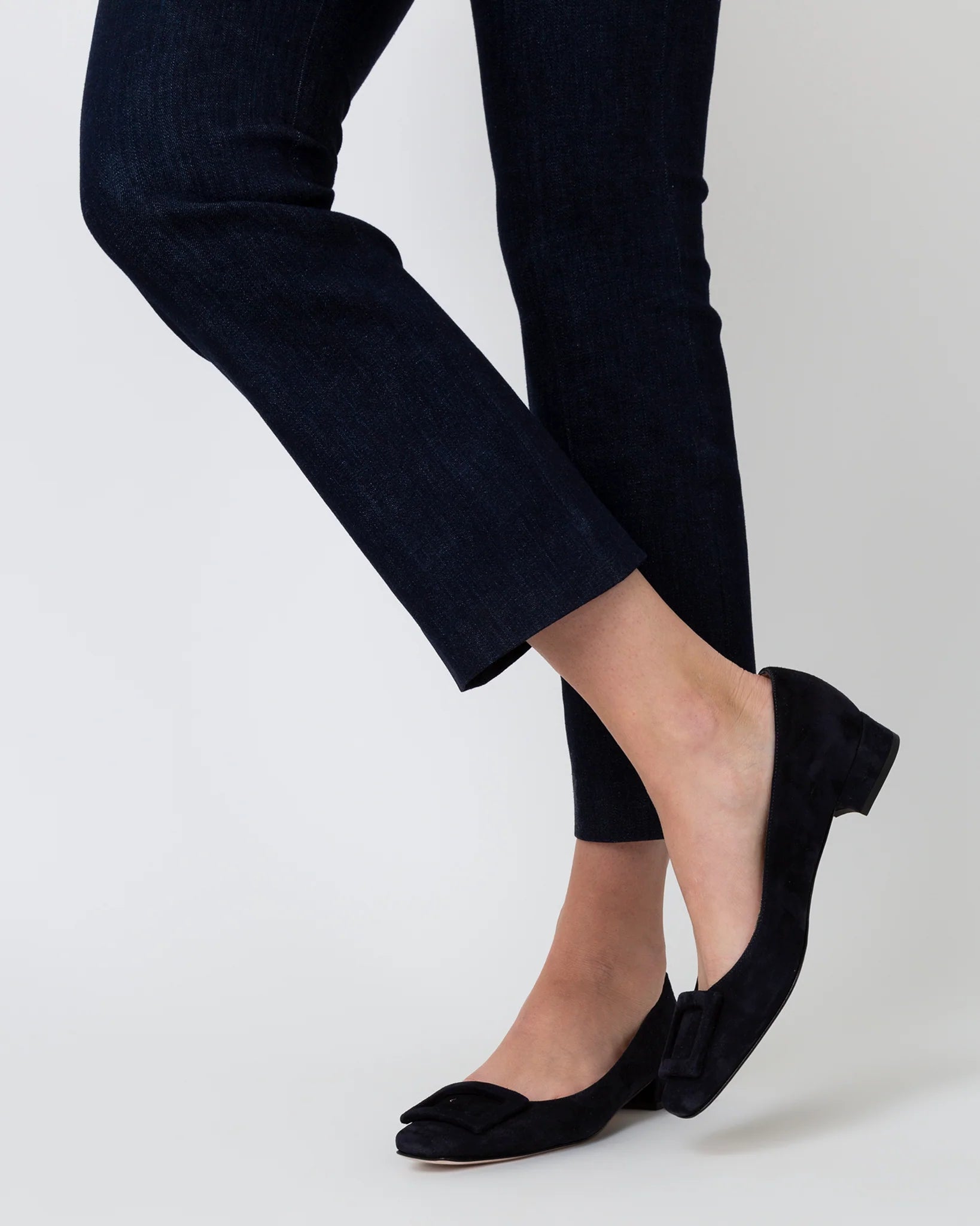 Ann Mashburn Indigo Stretch Denim Flare Pant.