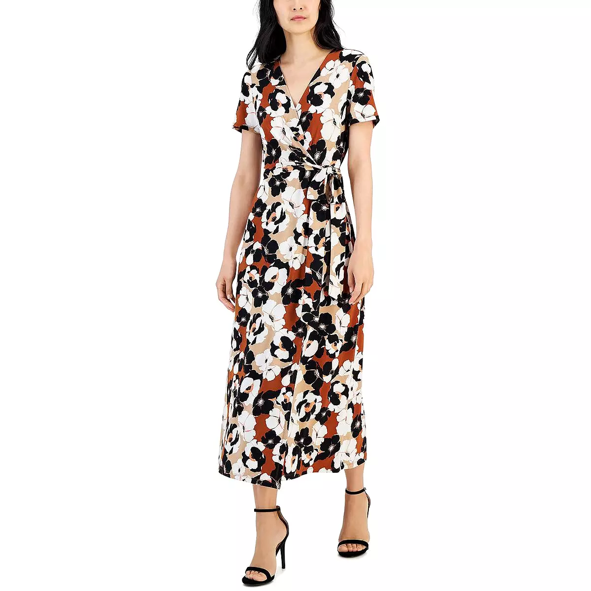 Anne Klein Women's Wrap Dress Tea-Length