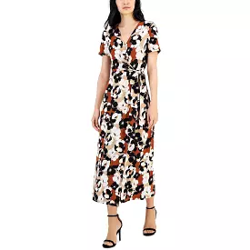 Anne Klein Women's Wrap Dress Tea-Length