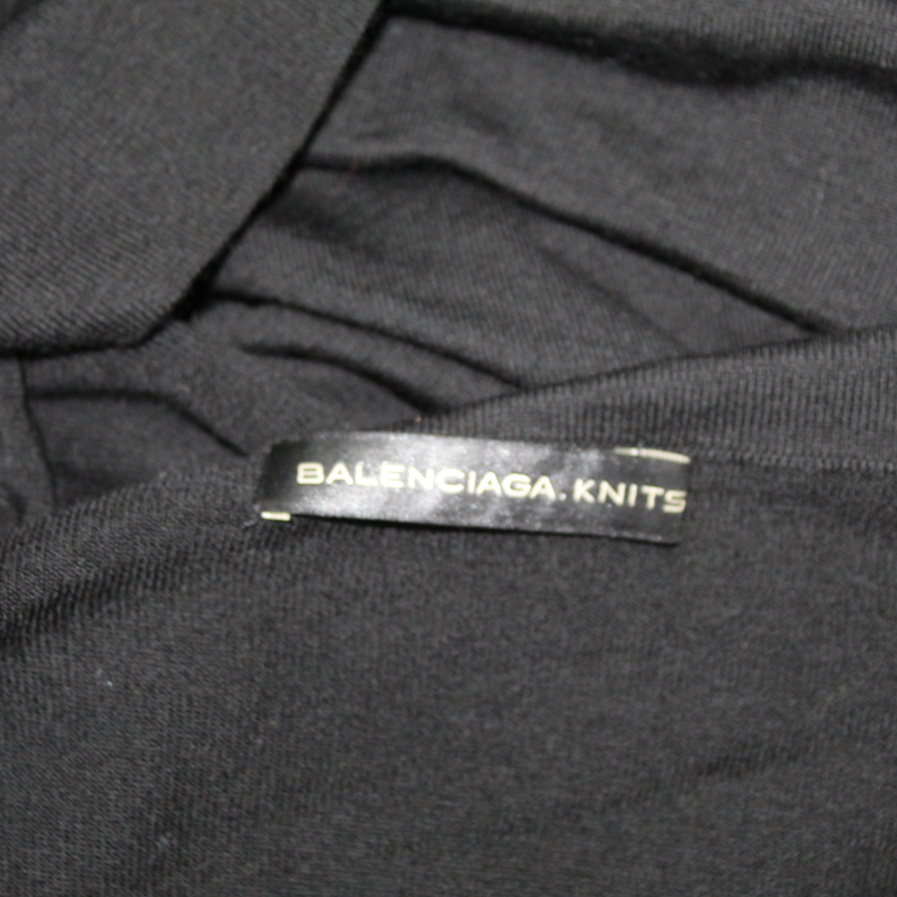 Balenciaga Black Wool Superfine Knit Cowl Neck Sweater - Brand New - Sizes XXS/XS/S