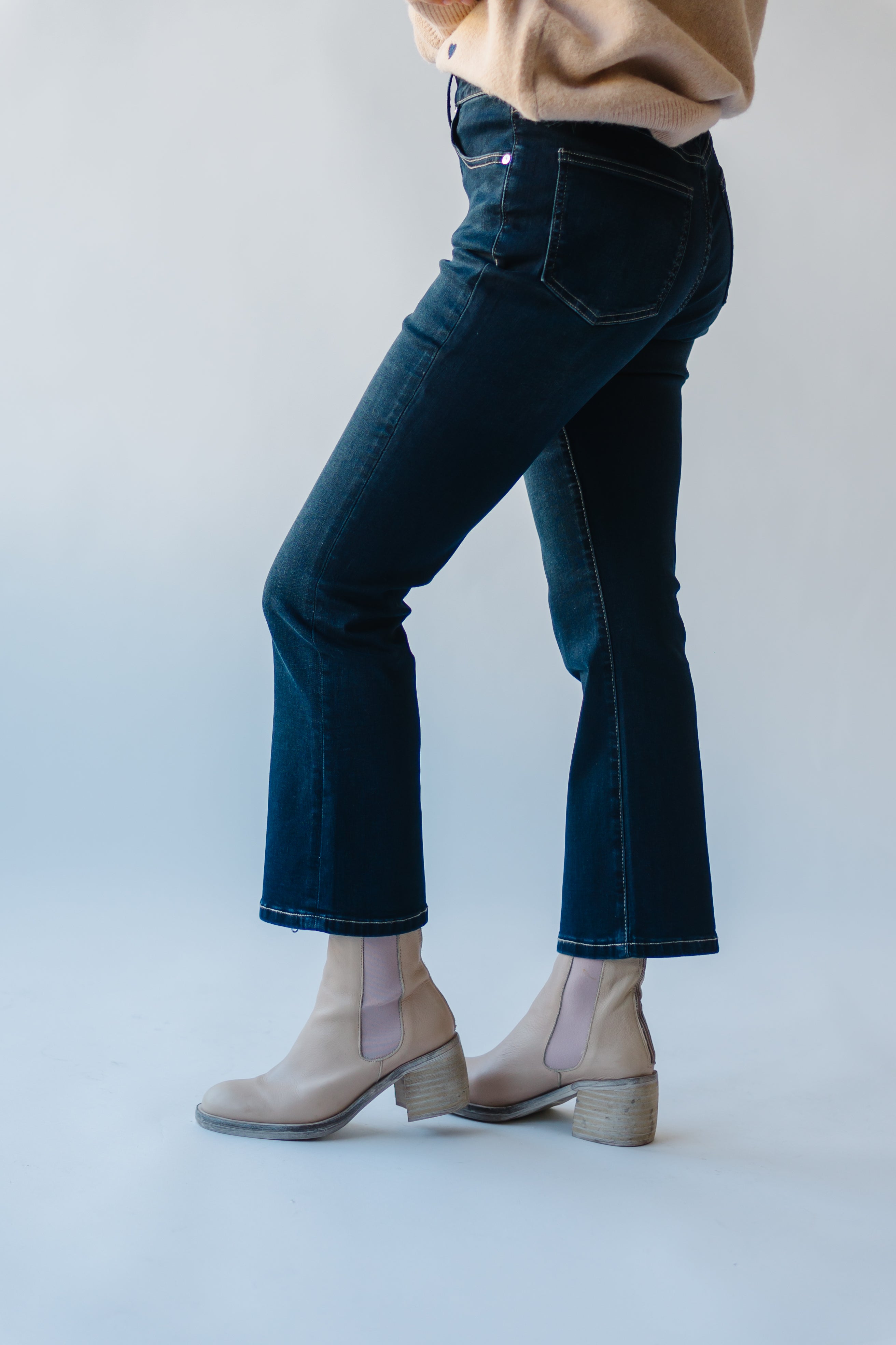 Ballwin High Rise Bootcut Jean Dark Blue