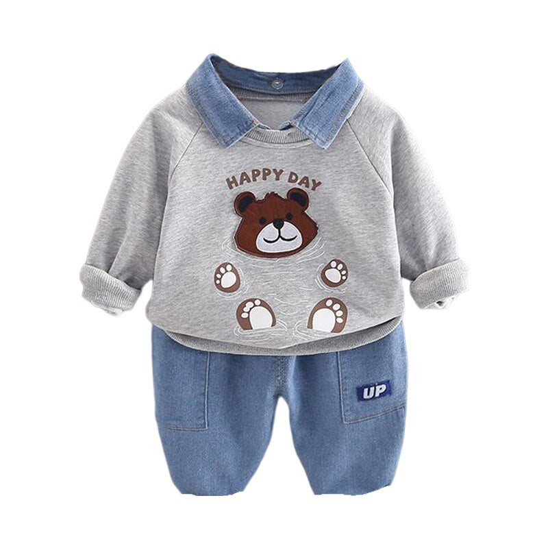 Bear Panda Sweater and Pants Set