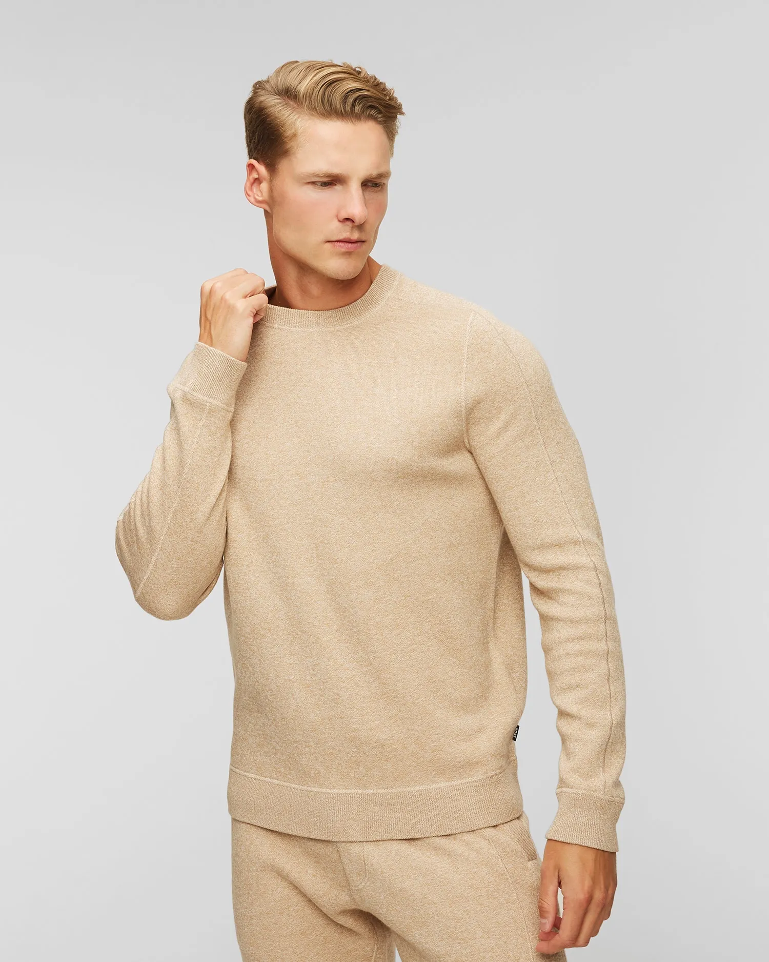 Beige Hugo Boss Onore Wool Sweater 50495402-261