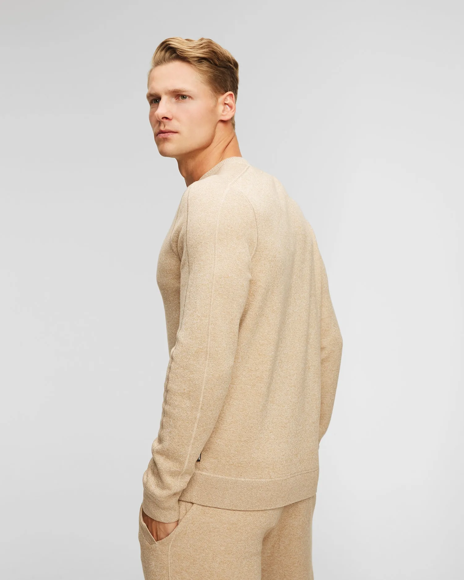 Beige Hugo Boss Onore Wool Sweater 50495402-261