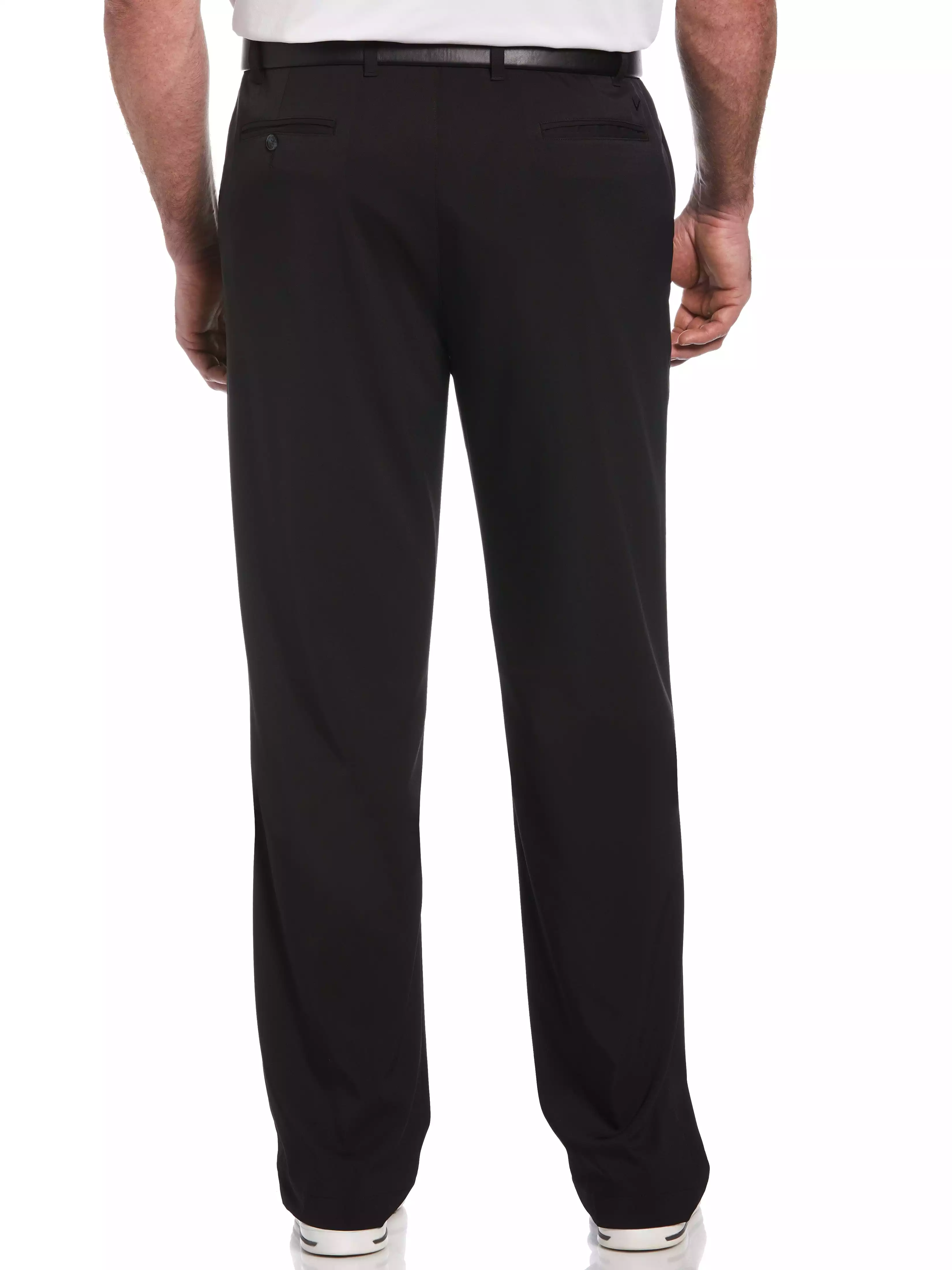 Big and tall lightweight classic pants with stretch and active waistband