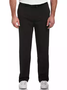 Big and tall lightweight classic pants with stretch and active waistband