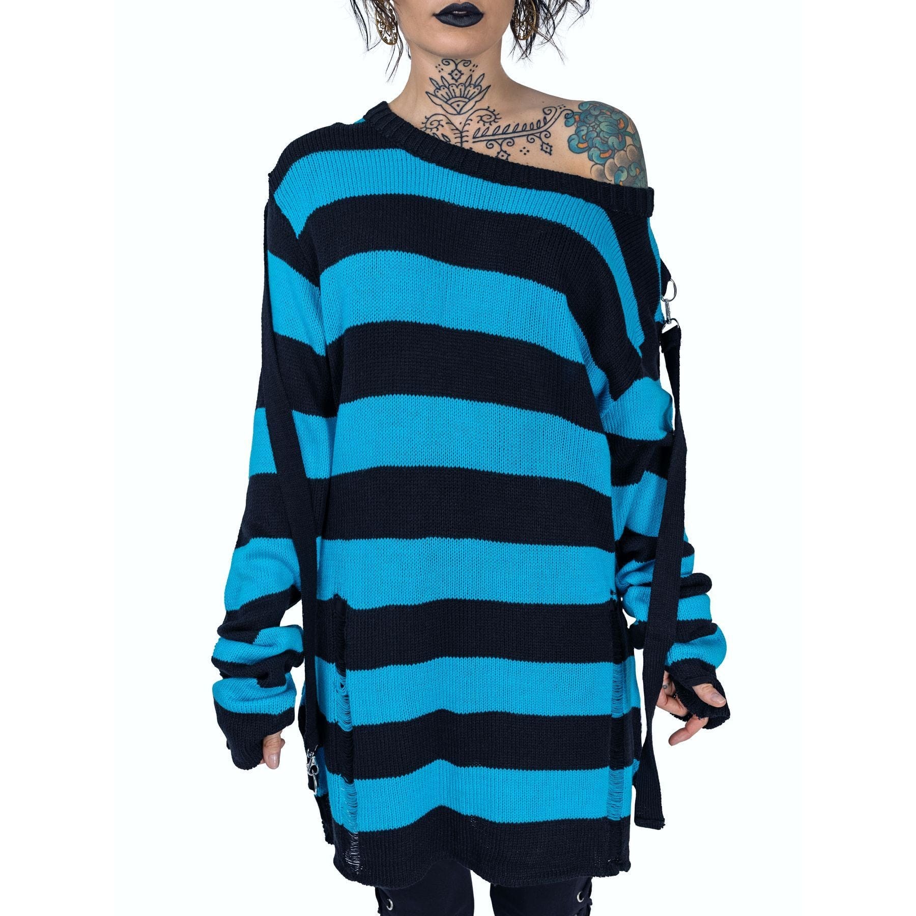 Black and Blue Oriana Jumper