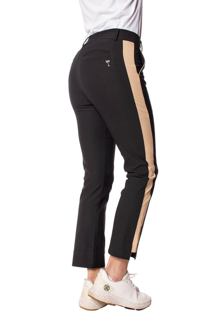 Black Camel Stretch Ankle Pant