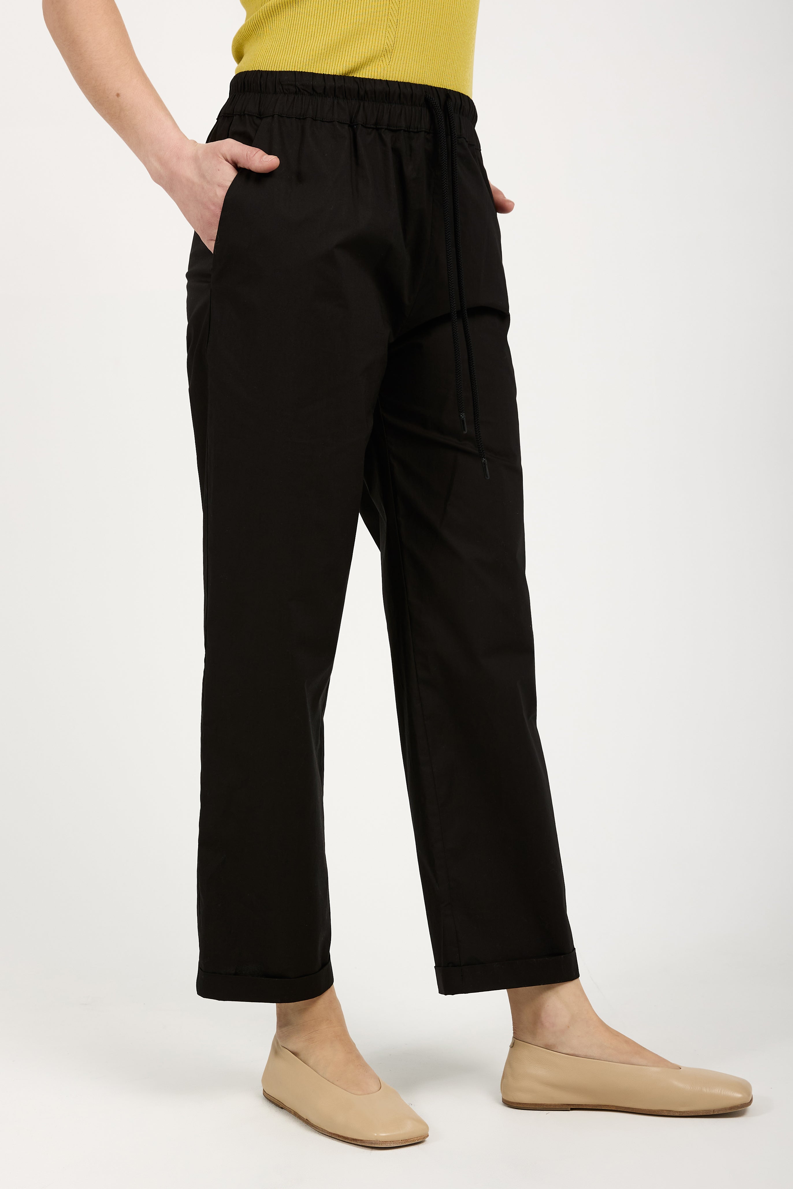 Black Cotton Pants