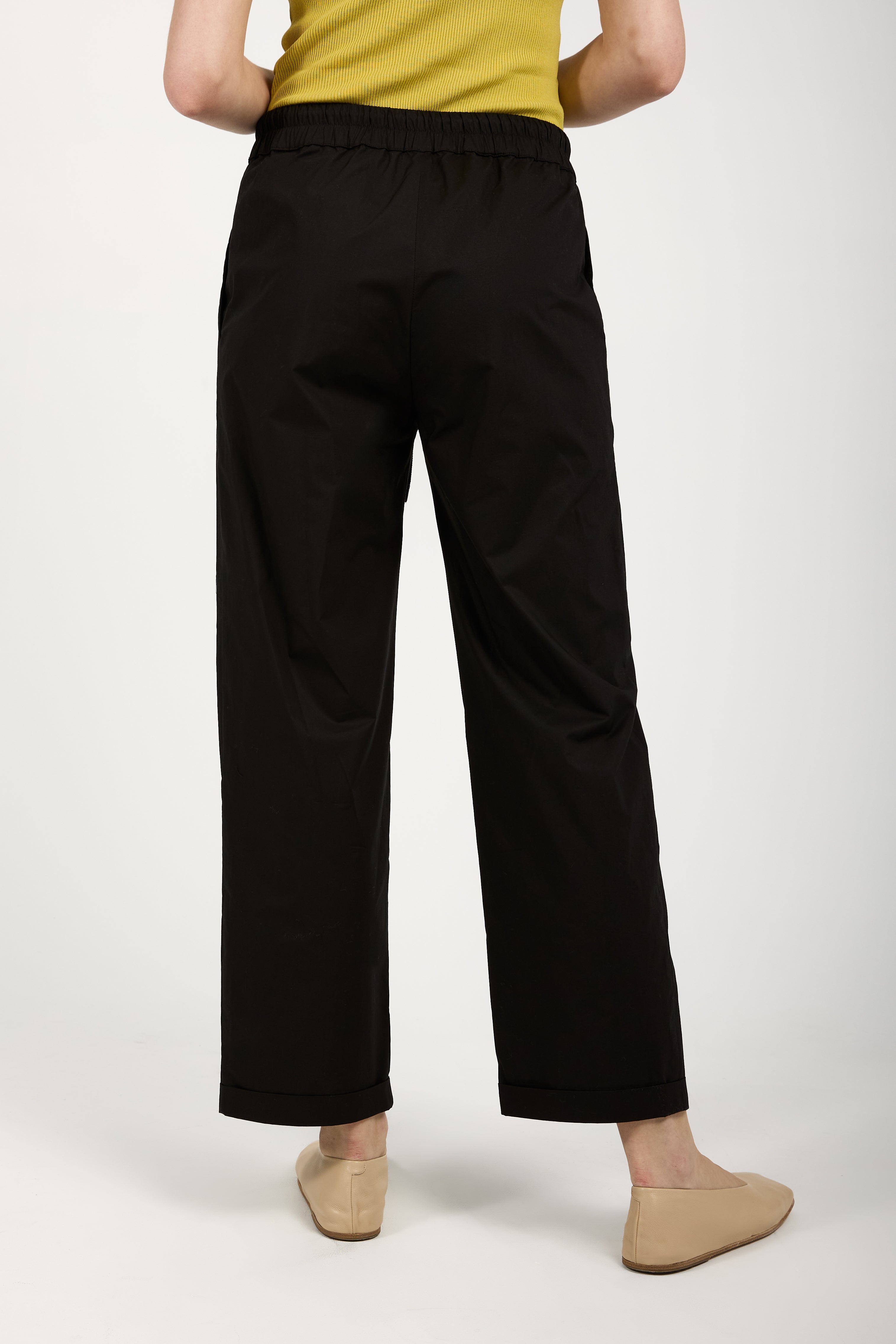 Black Cotton Pants