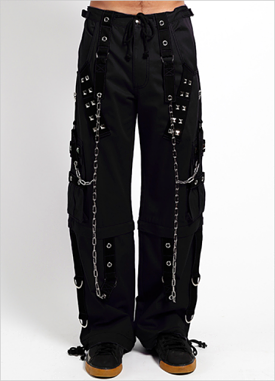 Black cuff pants