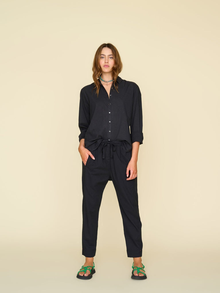 Black Draper Pants