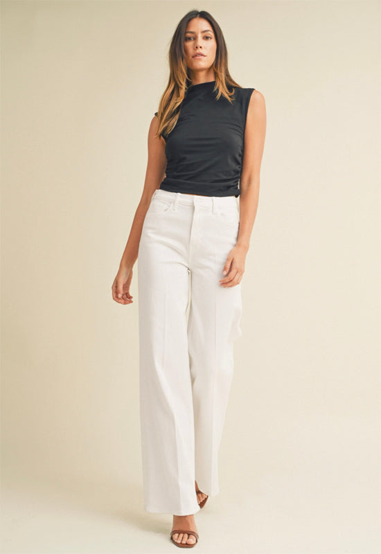 Black Jeans - White Palazzo Jeans