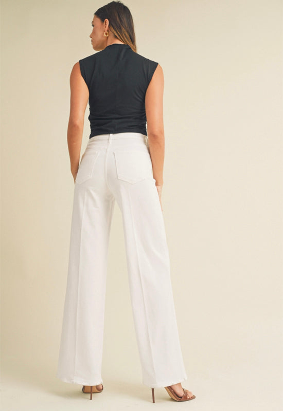 Black Jeans - White Palazzo Jeans