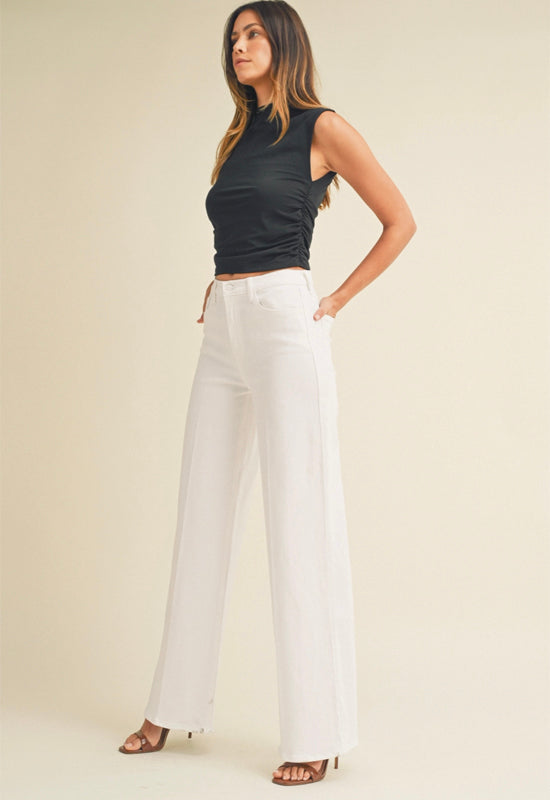 Black Jeans - White Palazzo Jeans