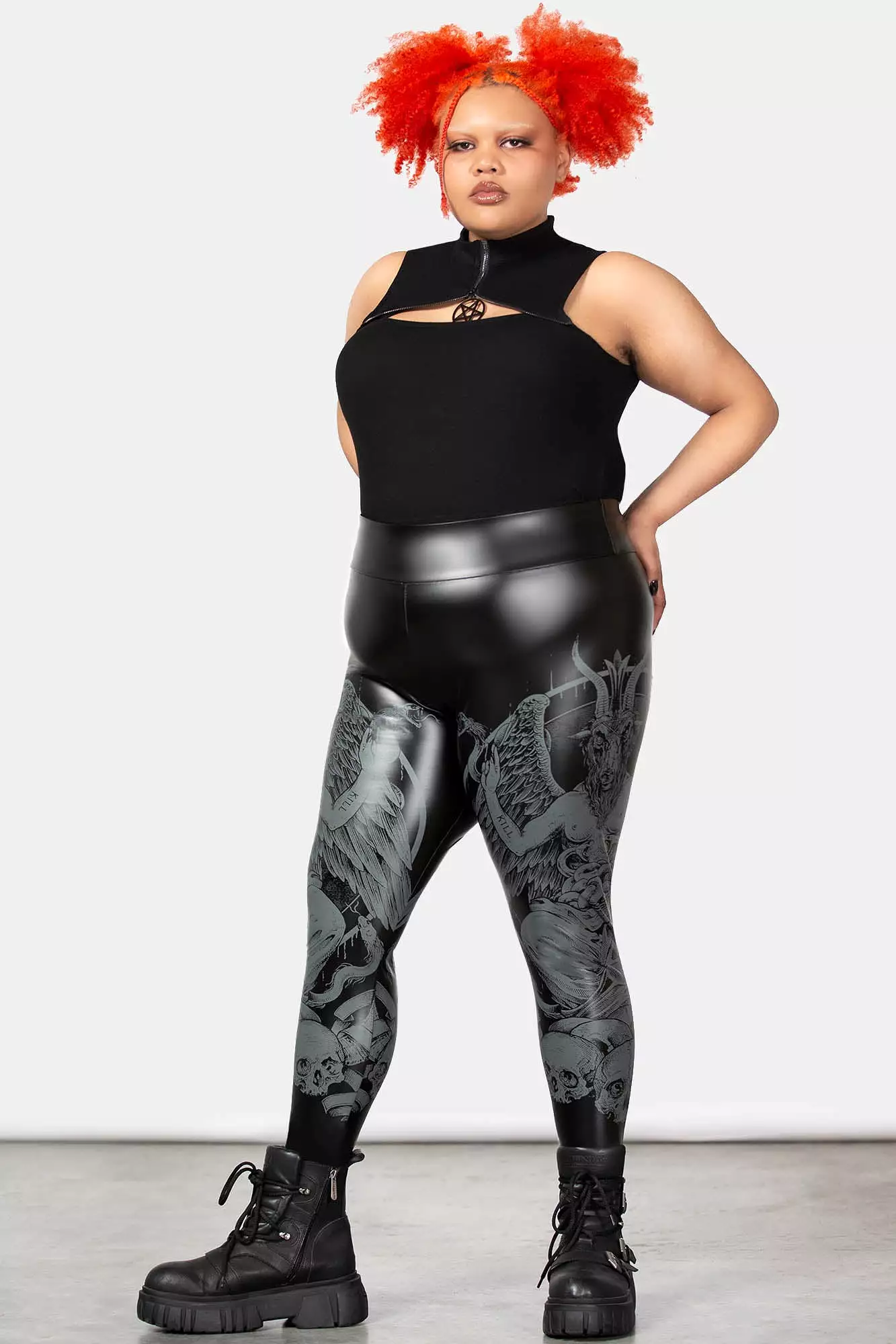 Black Leggings for Plus Size Women on Sale