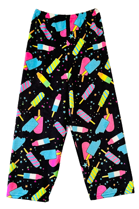 Black popsicle print pajama pants.