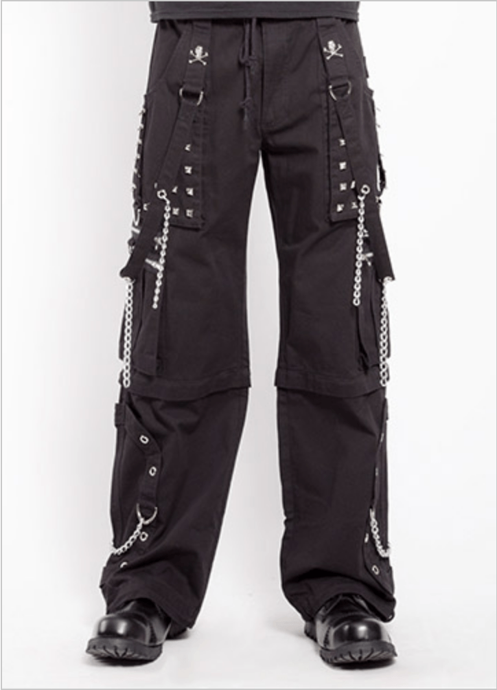 Black Step Chain Pants