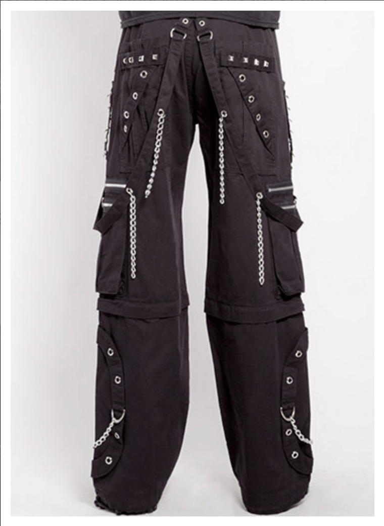 Black Step Chain Pants