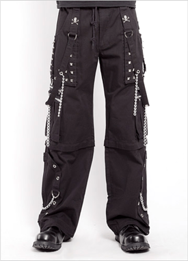 Black Step Chain Pants