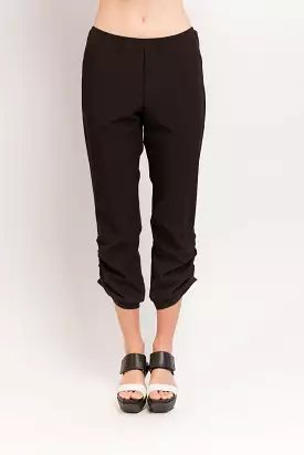 Black Techno Stretch Caterpillar Pant