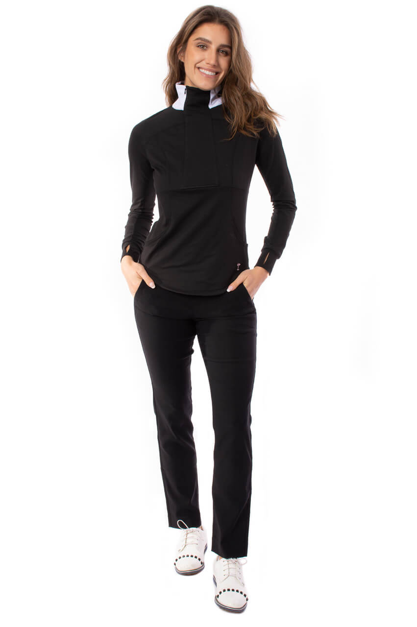 Black Trophy Elastic Waist Pant