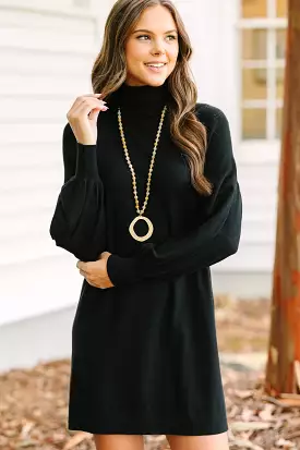 Black Turtleneck Sweater Dress for Any Occasion