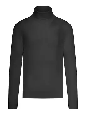 Black turtleneck sweater for men and women